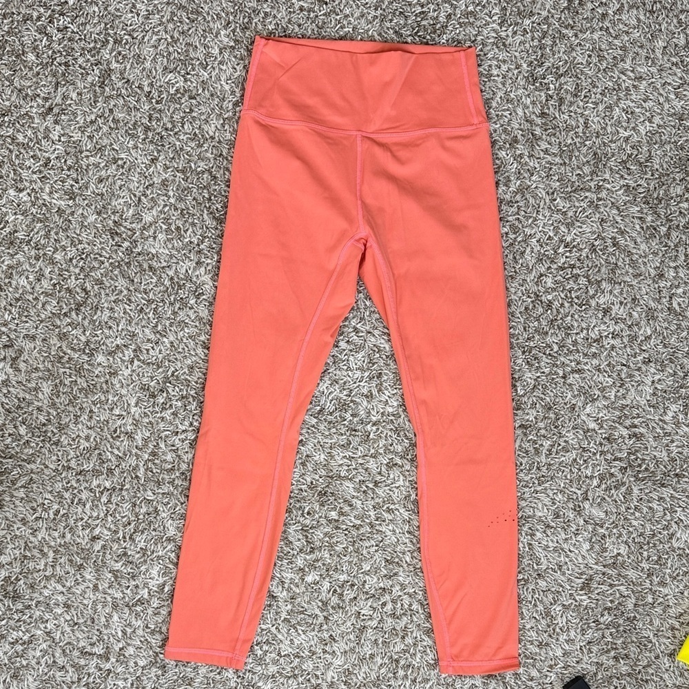 Zyia Active Legging Sport Moon Cut Out Bright Coral size 6-8 - Picture 2 of 15